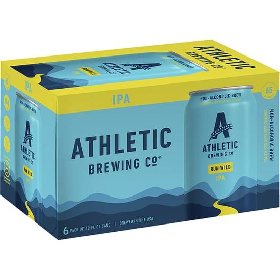 Athletic brewing co. Run wild ipa non-alcoholic beer (6 ct , 12 fl oz)