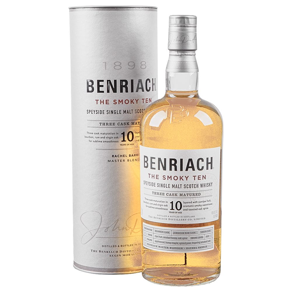 BenRiach Smoky 10-Year-Old Single Malt 750ml