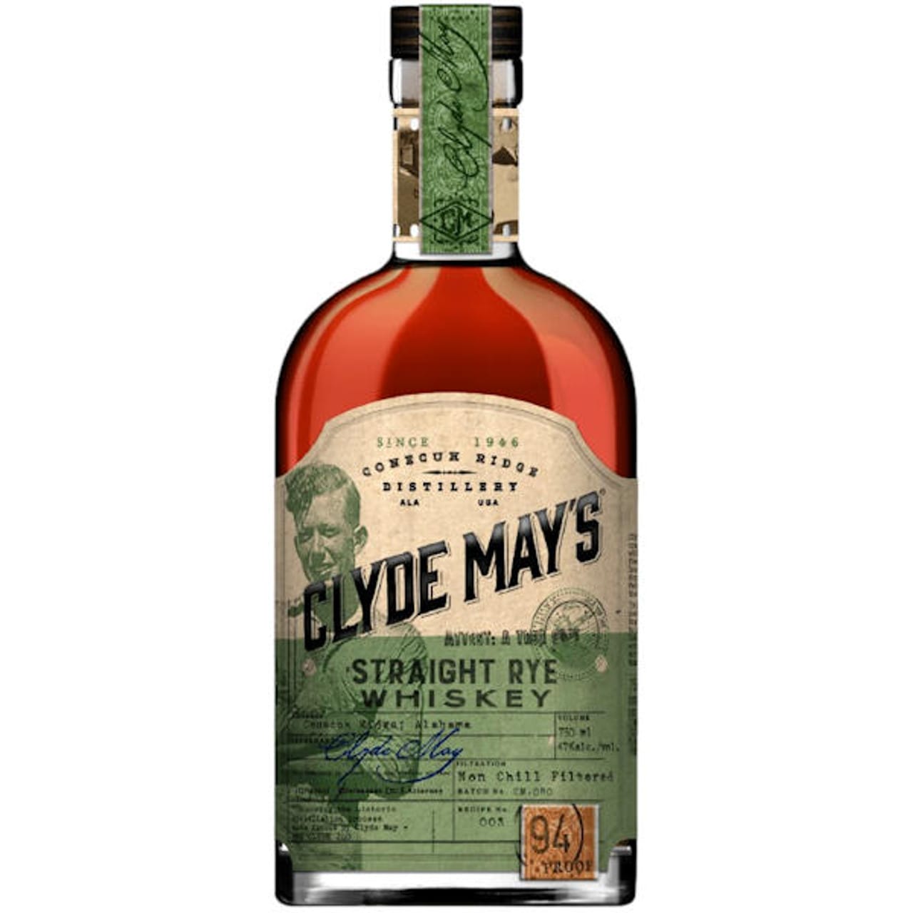 CLYDE MAYS RYE Whiskey 750ML