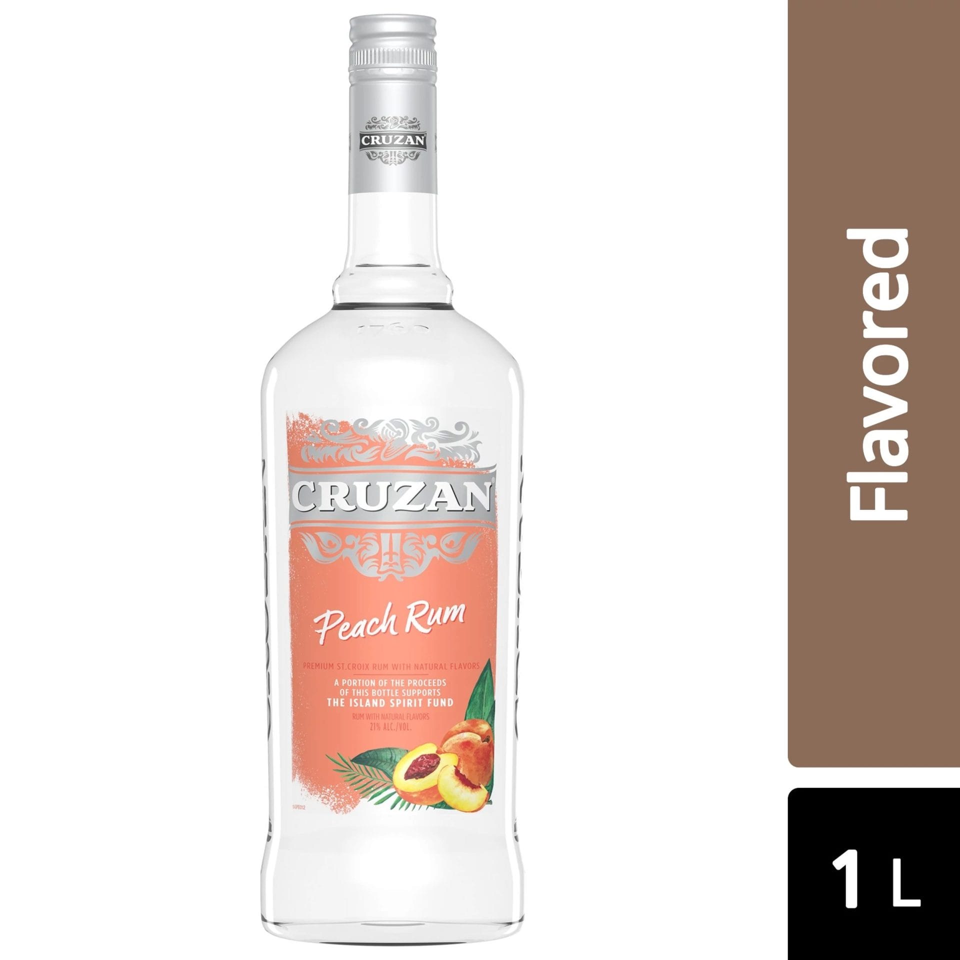 Cruzan peach rum (1l bottle)