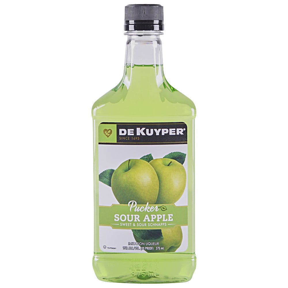 DEKUPER PUCKER SOUR APPLE 375ML