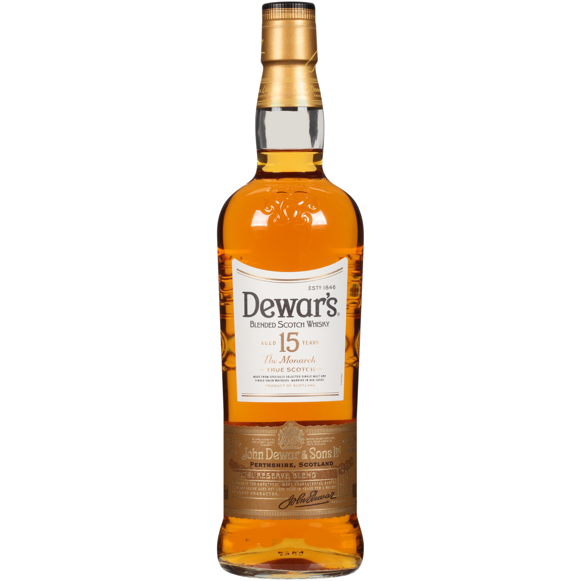 Dewar's aged 15 years blended scotch whisky (750 ml)