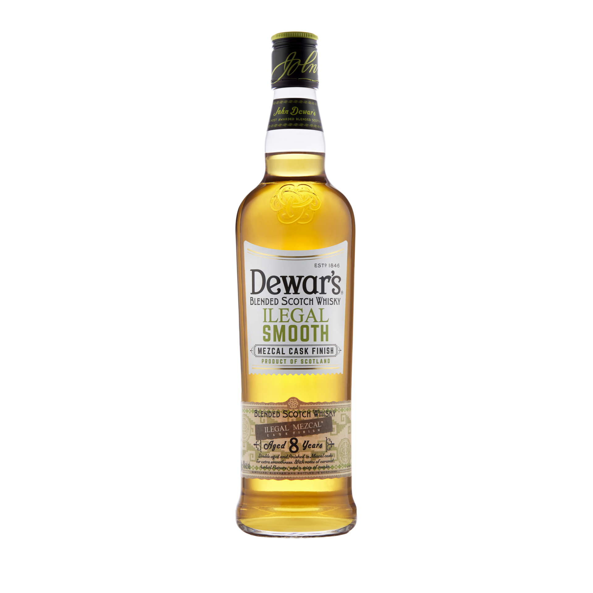 Dewar's ilegal smooth mezcal cask finish scotch whisky (750ml bottle)