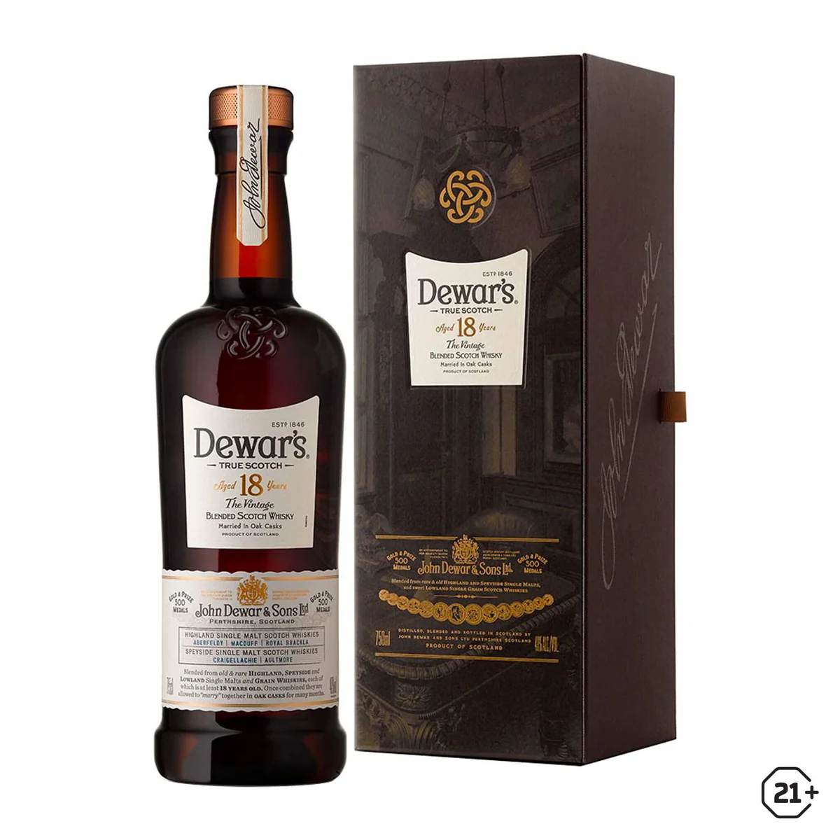 DEWARS 18YEARS 750ML
