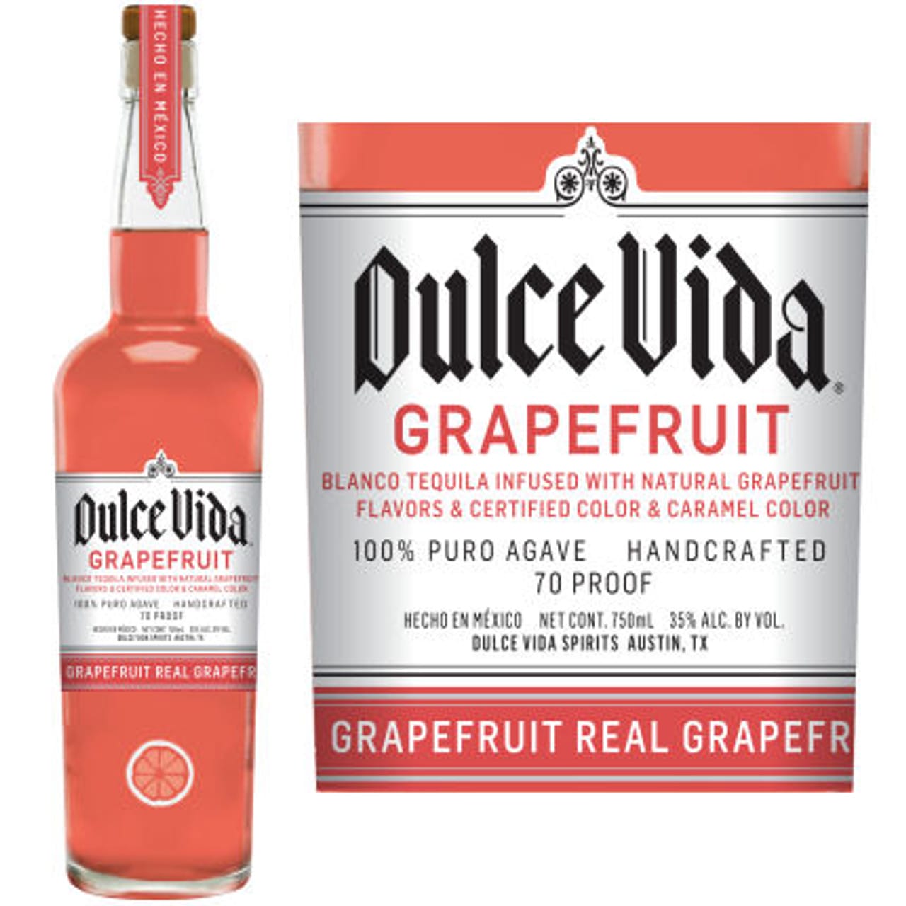 Dulce Vida Spirits Grapefruit Tequila (750 ml)