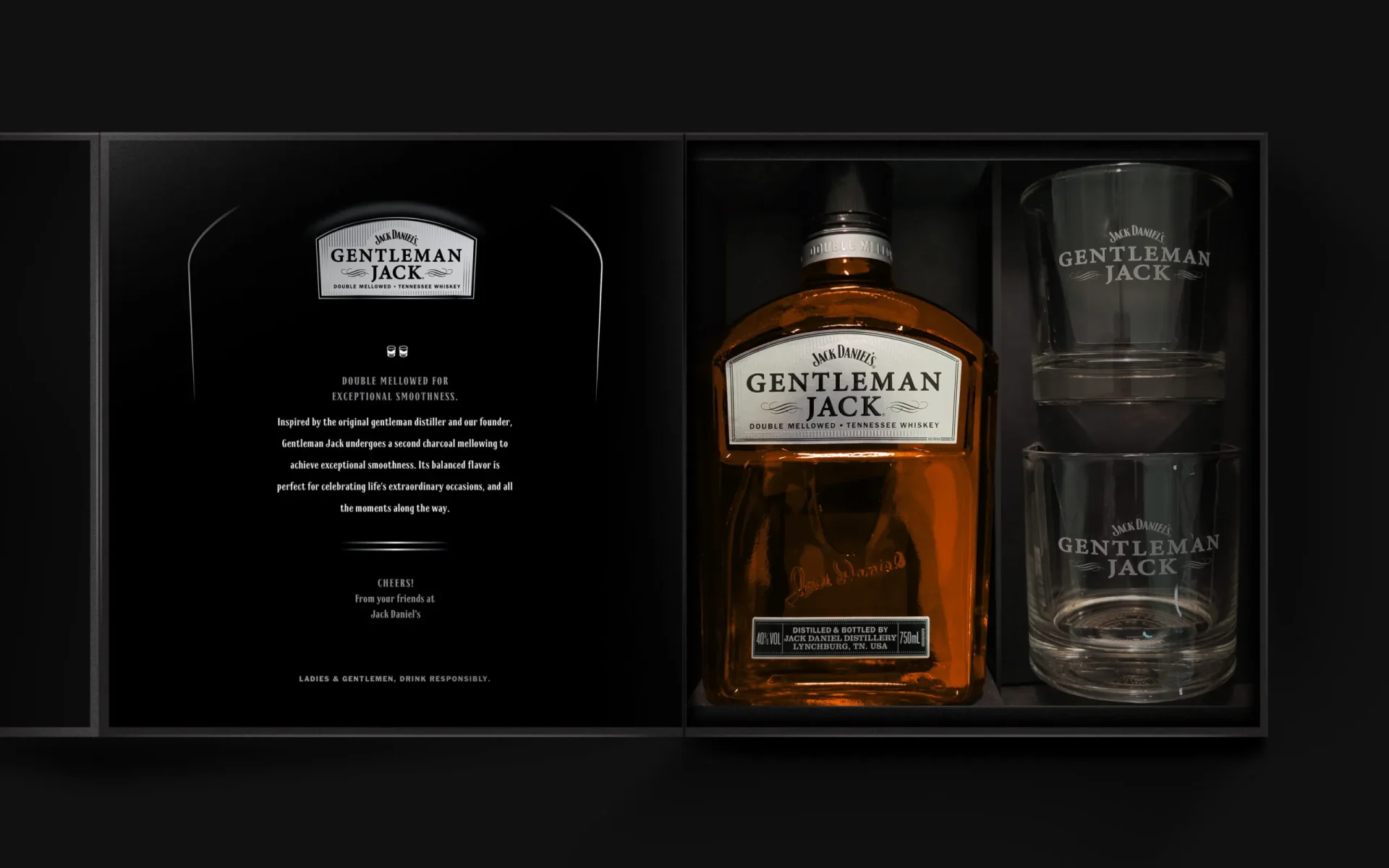 GENTLEMEN JACK 750ML GIFT PACK