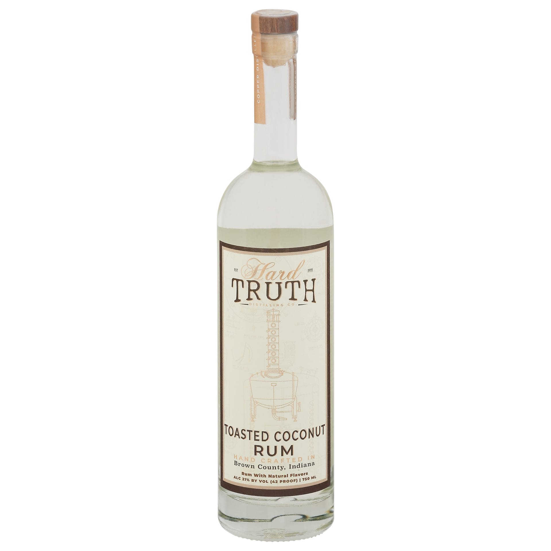 Hard truth distilling co. Truth toasted coconut rum (750 ml)