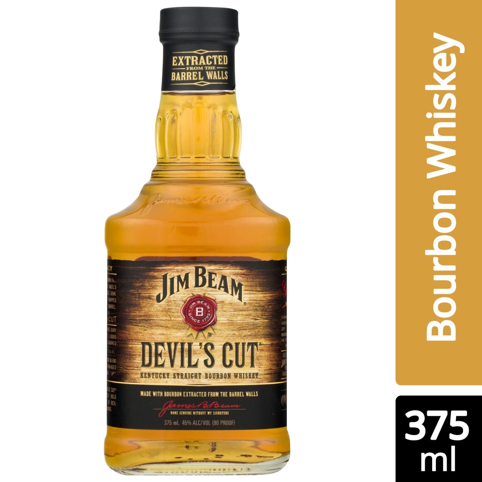 Jim beam devil's cut whiskey (375 ml)
