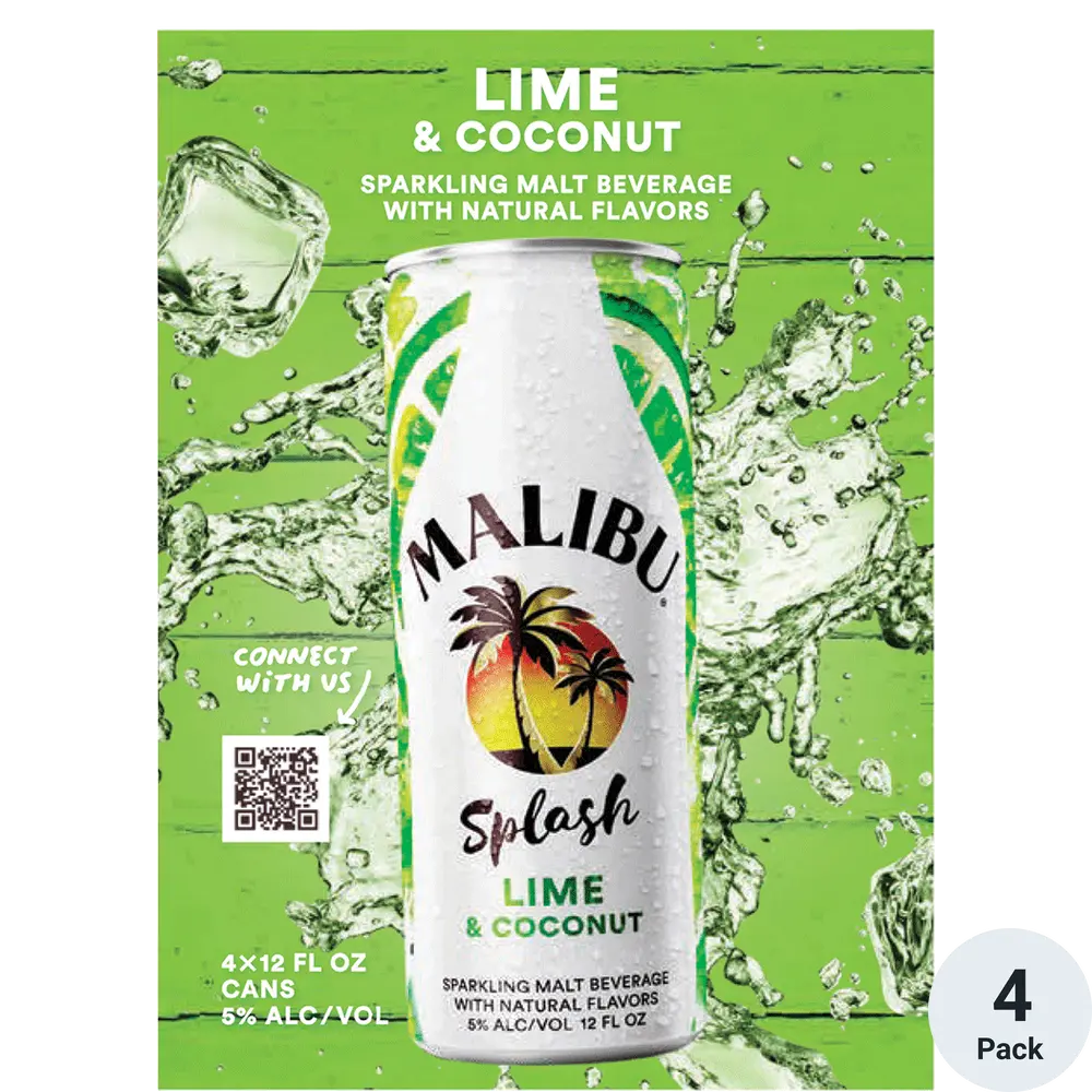 MALIBU LIME & COCONUT 4PK Can