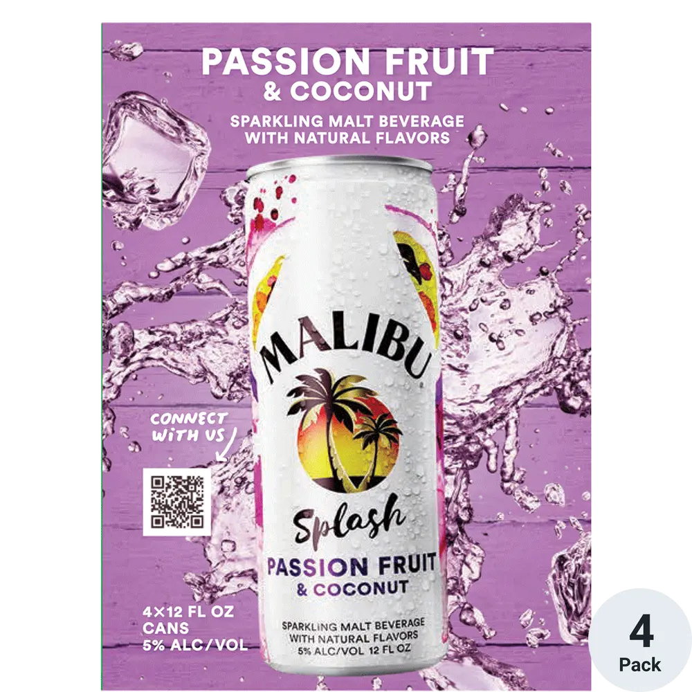 MALIBU PASSION FRUIT &COCONUT 4PK Can