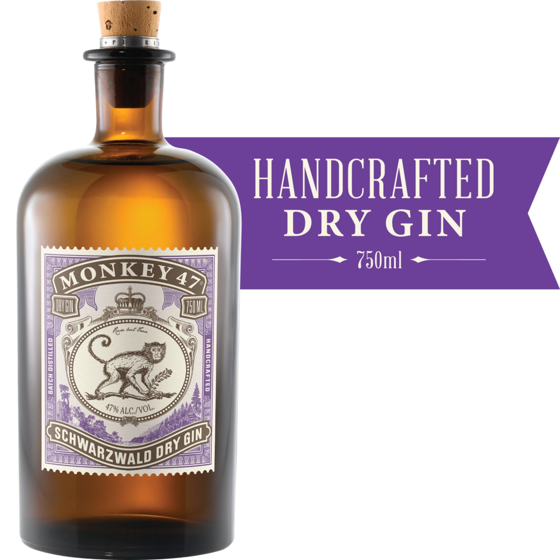 Monkey 47 schwarzwald dry gin (750 ml)