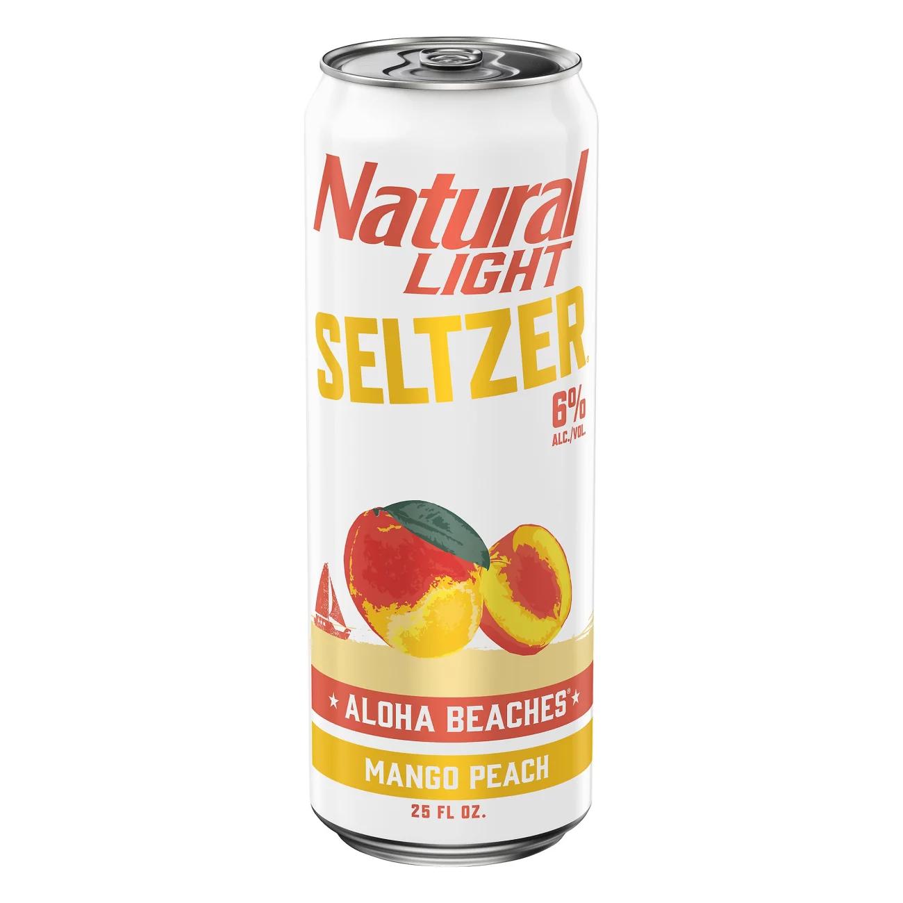 NATURAL LIGHT SELZER ALOHA BEACHES 25OZ CAN