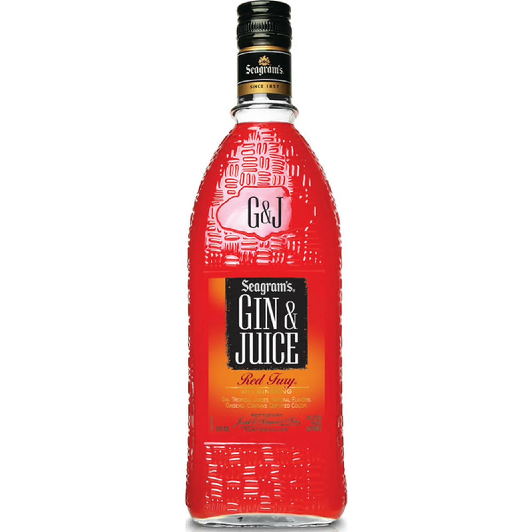 SEAGRAMS G&J RED FURY 750ML
