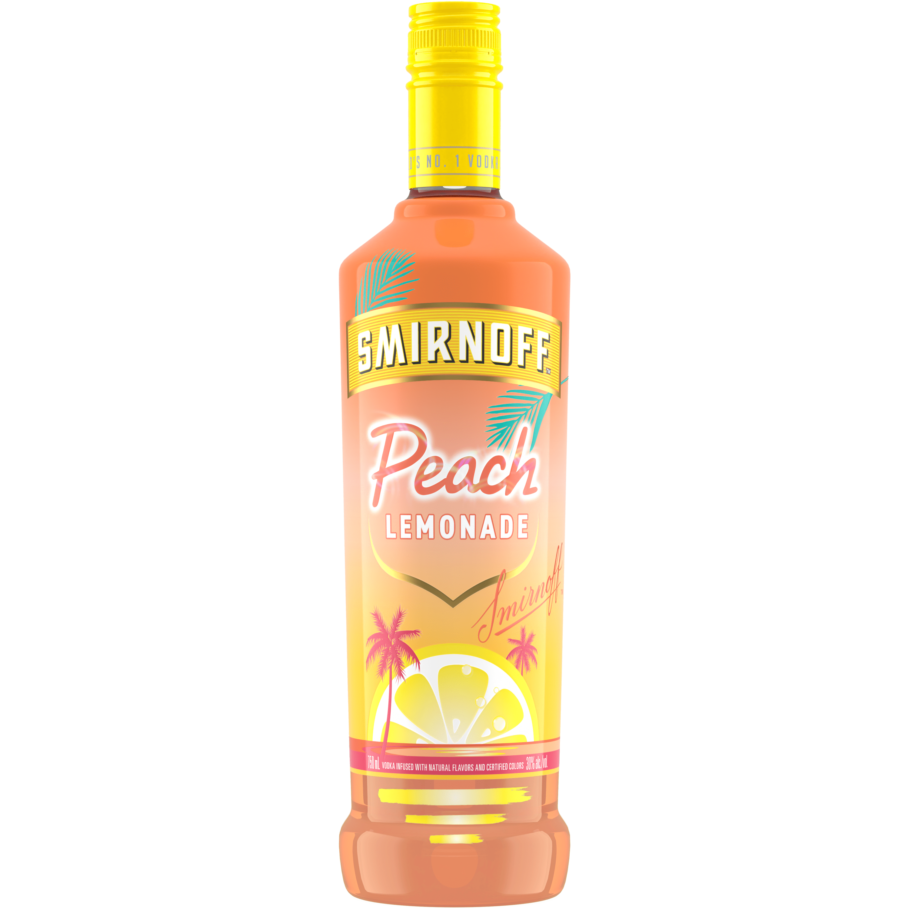 Smirnoff peach lemonade vodka (750 ml)