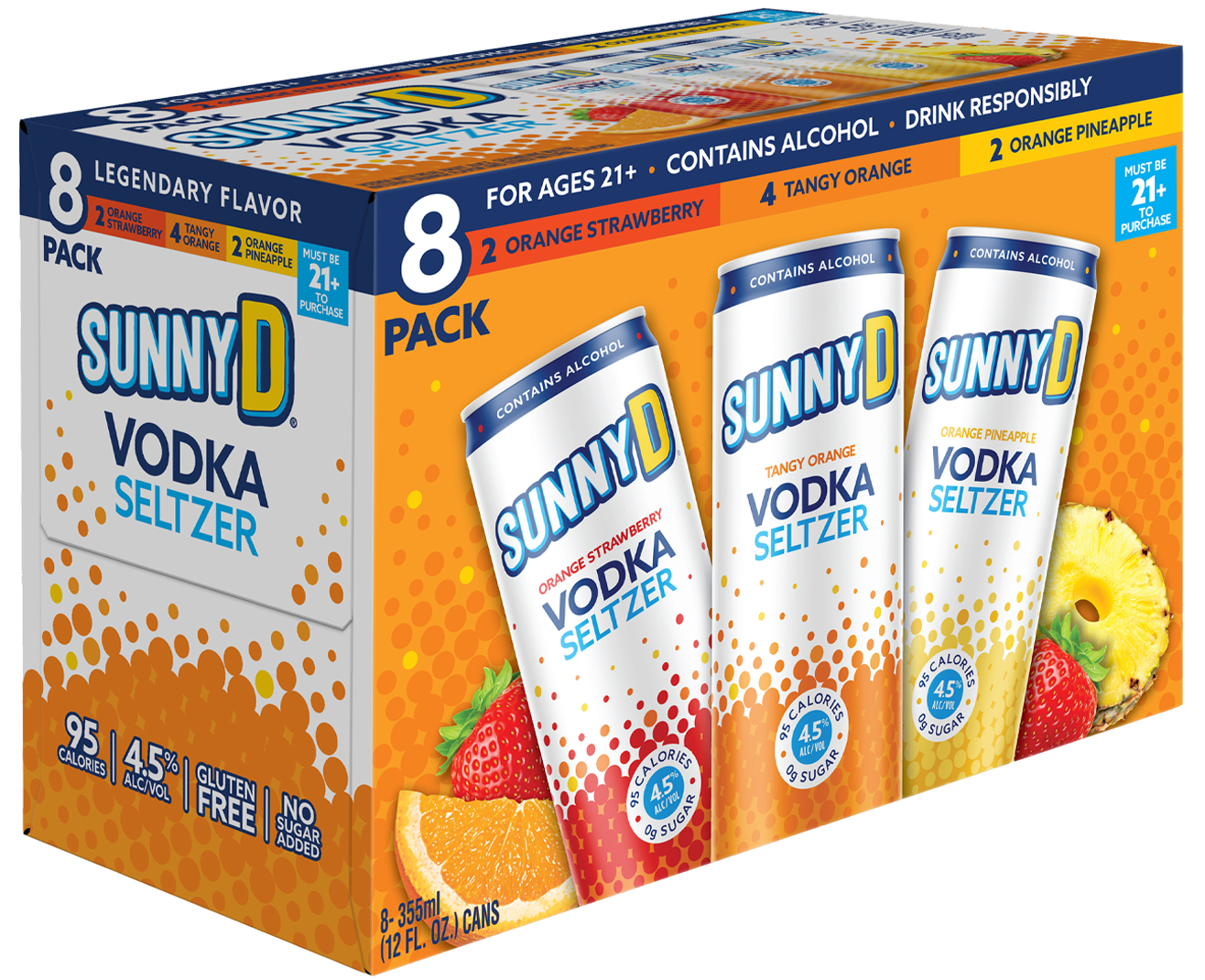 SUNNY D Vodka 4PAK