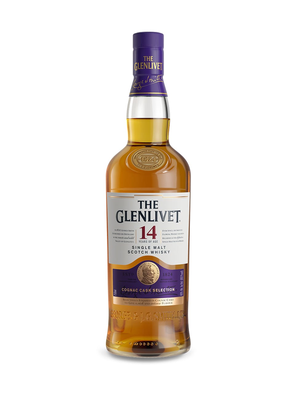 THE GLENLIVET 14YR SCOTCH 750ML