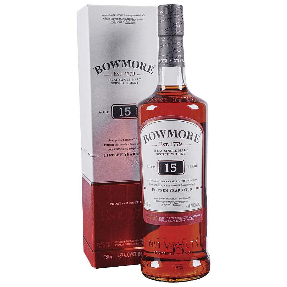 BOWMORE Small batch DARKEST15YRS 750ML