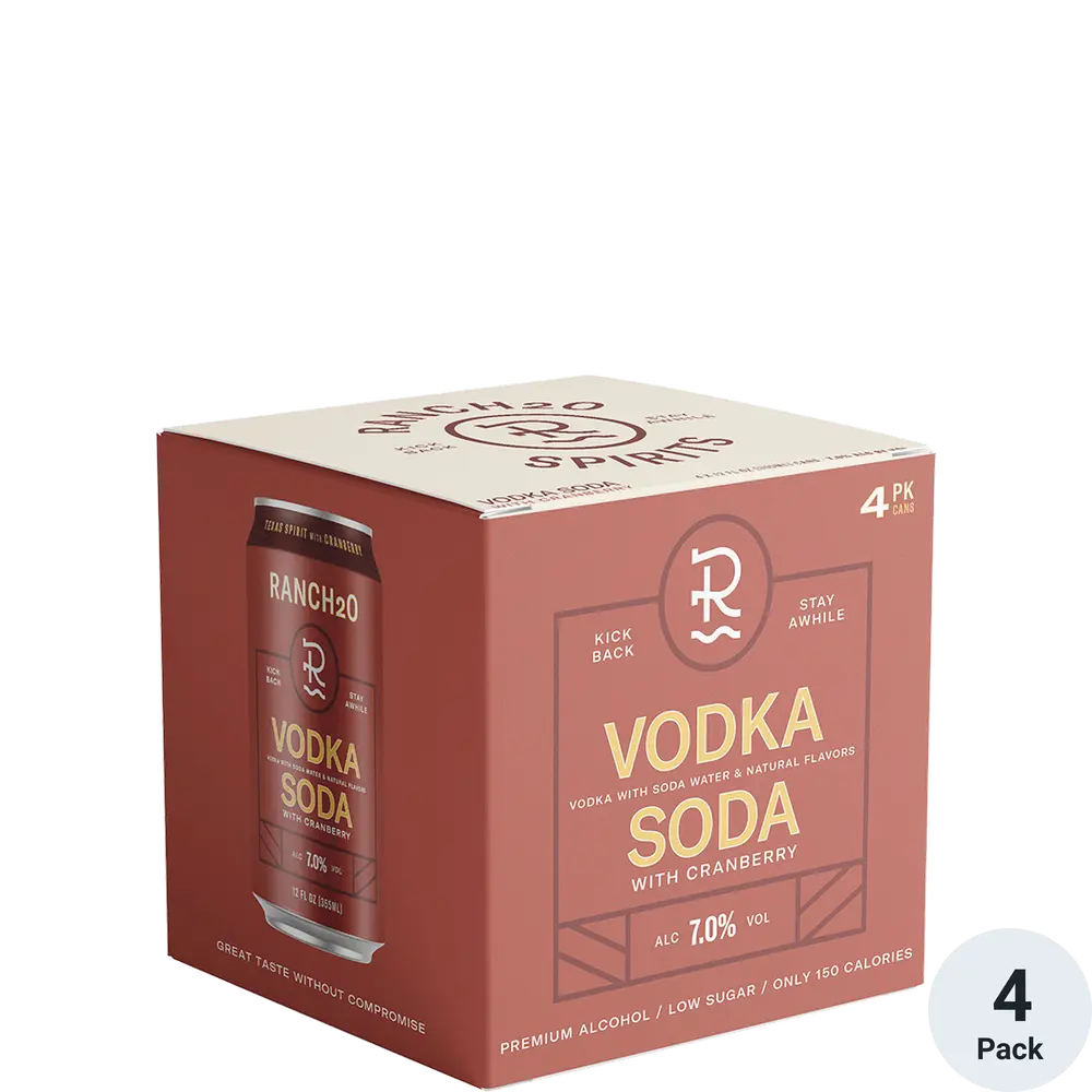 RANCH2O VodkaKA SODA 4PK